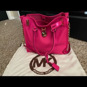 Michael Kors Perforated Hamilton tote